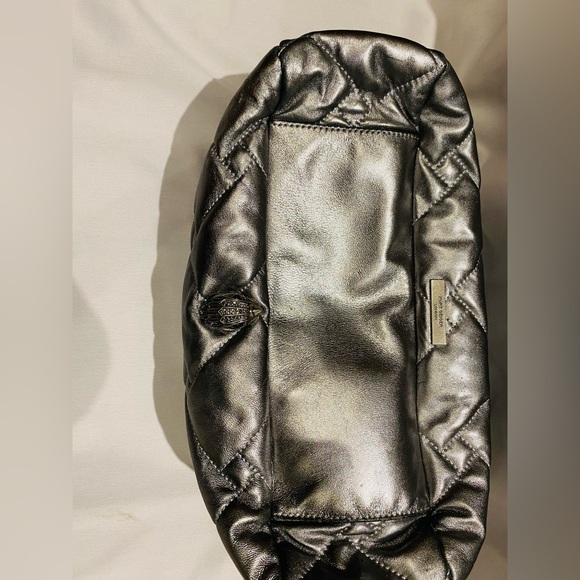 Kurt Geiger Metallic Silver Quilted Shoulder Bag - Picture 5 of 9